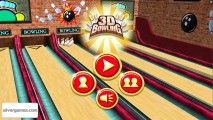 3D Bowling: Menu