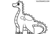 恐龙着色页: Stegosaurus