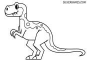 恐龙着色页: Velociraptor