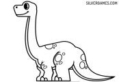 恐龙着色页: Brachiosaurus